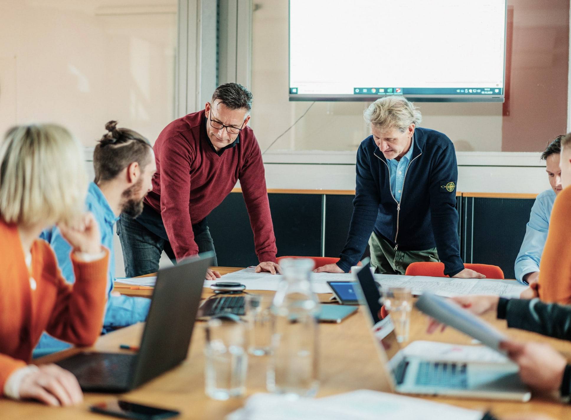 Planung am Bildschirm im Büro